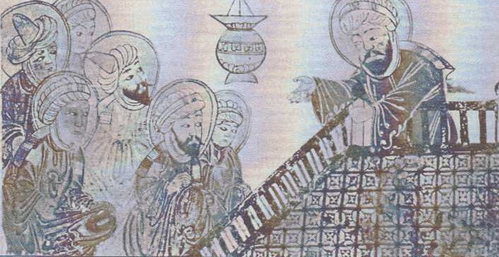 Prorok Muhammad přednáší svou chutbu na rozloučenou (středoasijský rukopis, 17. stol.)