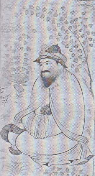 Potulný dervíš (podle perského výtvarníka Rezá Abbásího, 16. stol.)