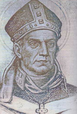 Sv. Vojtěch (kresba J. Bachmana podle Vojtěchovy lebky)